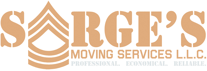 Sarge's Moving Services logo, professional and reliable.