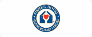 Fisher House logo, helping military families.