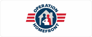 Operation Homefront logo with house silhouette.