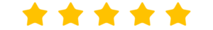 Five yellow stars on black background.